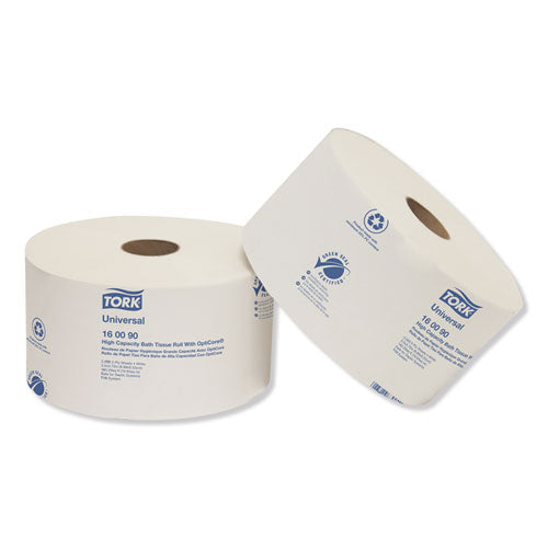 Universal High Capacity Bath Tissue W/opticore, Septic Safe, 2-ply, White, 2,000/roll, 12/carton