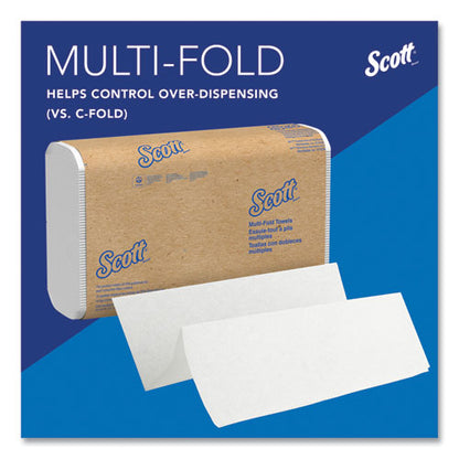 Essential Multi-fold Towels, Absorbency Pockets, 1-ply, 9.2 X 9.4, White, 250/pack, 16 Packs/carton