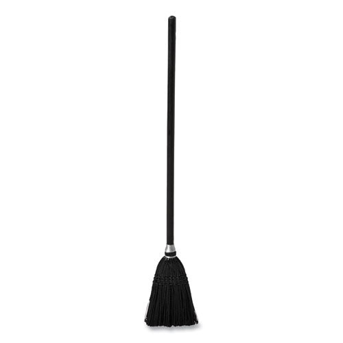 Lobby Pro Synthetic-fill Broom, Synthetic Bristles, 37.5" Overall Length, Black