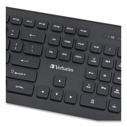 Wireless Slim Keyboard, 103 Keys, Black