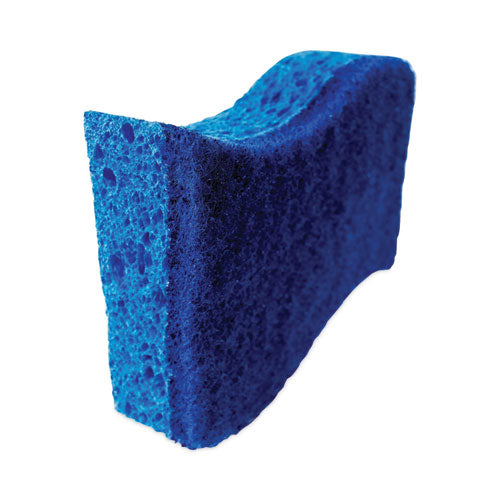 Non-scratch Multi-purpose Scrub Sponge, 4.4 X 2.6, 0.8" Thick, Blue, 3/pack