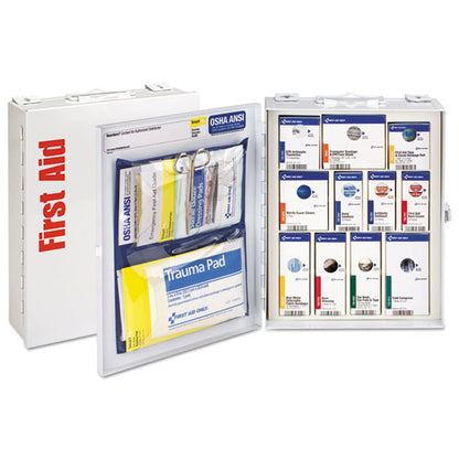 Ansi 2015 Smartcompliance Food Service Cabinet W/o Medication, 25 People, 94 Pieces, Metal Case