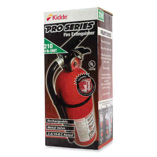 Pro 210 Fire Extinguisher, 2-a, 10-b:c, 4 Lb
