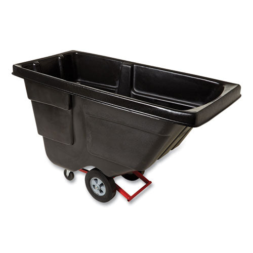 Rotomolded Tilt Truck, 202 Gal, 450 Lb Capacity, Plastic, Black