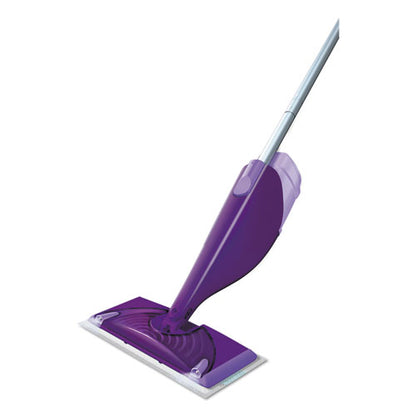 Wetjet Mop, 11 X 5 White Cloth Head, 46" Purple/silver Aluminum/plastic Handle, 2/carton