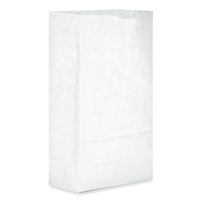 Grocery Paper Bags, 35 Lb Capacity, #6, 6" X 3.63" X 11.06", White, 500 Bags