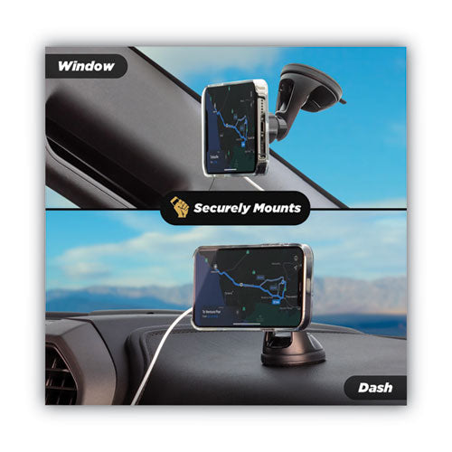 Magicmount Msc Window/dash Car Phone Holder Mount Kit For Iphone 12, Black