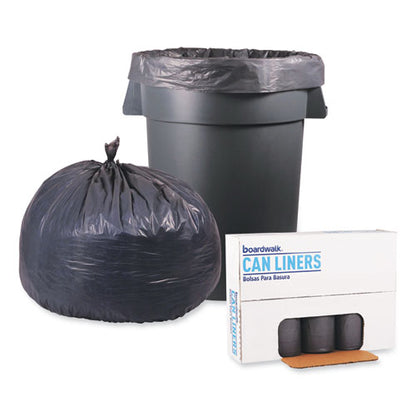 Low-density Waste Can Liners, 60 Gal, 0.95 Mil, 38" X 58", Gray, 25 Bags/roll, 4 Rolls/carton