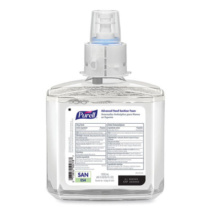 Advanced Hand Sanitizer Foam, For Es4 Dispensers, 1,200 Ml Refill, Refreshing Scent, 2/carton