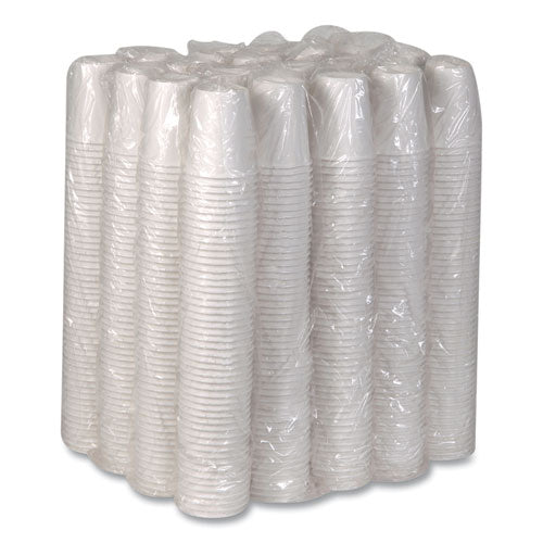 Paper Hot Cups, 10 Oz, White, 50/sleeve, 20 Sleeves/carton