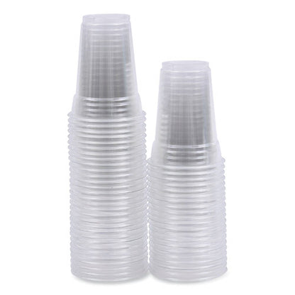 Clear Plastic Cold Cups, 9 Oz, Pet, 50 Cups/sleeve, 20 Sleeves/carton