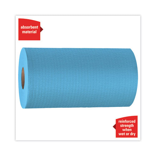 General Clean X60 Cloths, Small Roll, 9.8 X 13.4, Blue, 130/roll, 12 Rolls/carton