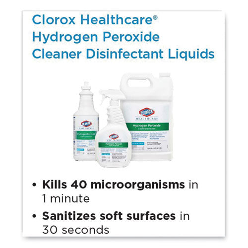 Hydrogen-peroxide Cleaner/disinfectant, 32 Oz Spray Bottle, 9/carton