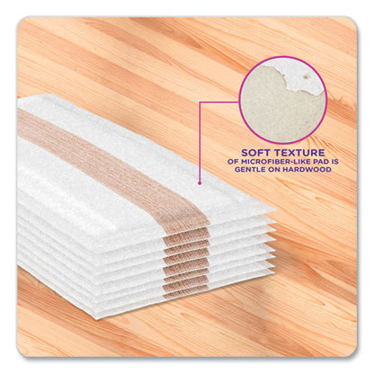 Wetjet System Wood Mopping Pad, 5.4 X 11.3, White, 20/pack