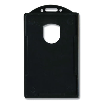 Id Card Holders, Vertical, Black 2.38" X 3.68" Holder, 2.13" X 3.38" Insert, 25/pack