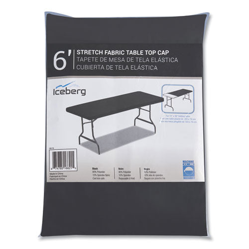 Igear Fabric Table Top Cap Cover, Polyester, 30 X 72, Black