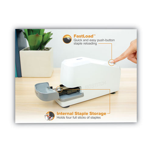 Impulse 30 Electric Stapler, 30-sheet Capacity, White