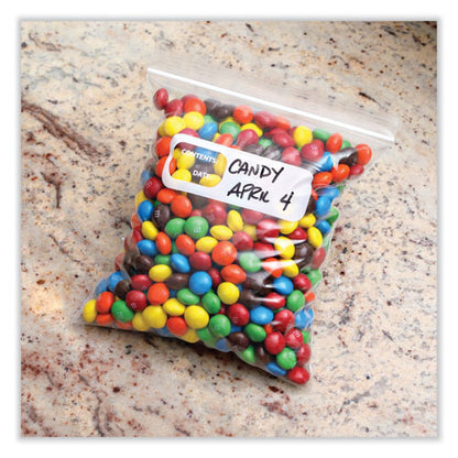 Reclosable Food Storage Bags, 1 Qt, 1.75 Mil, 7" X 8", Clear, 500/box