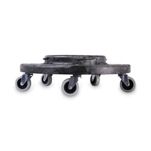 Refuse Container Utility Dolly, 300 Lb Capacity, 18.25" Diameter, Gray