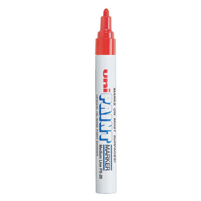 Permanent Marker, Medium Bullet Tip, Red