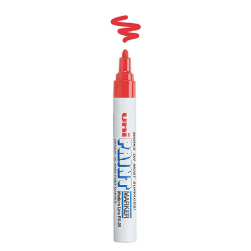 Permanent Marker, Medium Bullet Tip, Red