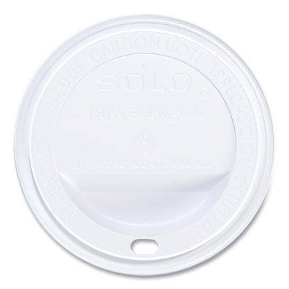 Traveler Cappuccino Style Dome Lid, Fits 10 Oz Cups, White, 100/pack, 10 Packs/carton