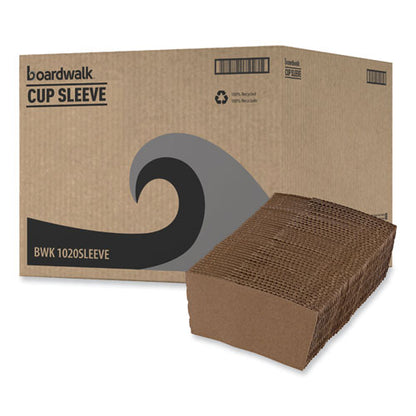 Cup Sleeves, Fits 10 Oz To 20 Oz Hot Cups, Kraft, 1,200/carton