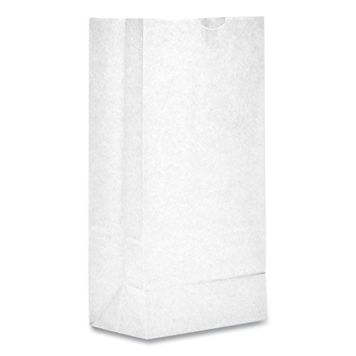 Grocery Paper Bags, 30 Lb Capacity, #2, 4.31" X 2.44" X 7.88", White, 500 Bags