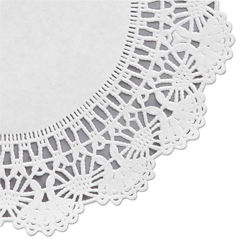 Cambridge Lace Doilies, Round, 8", White, 1,000/carton