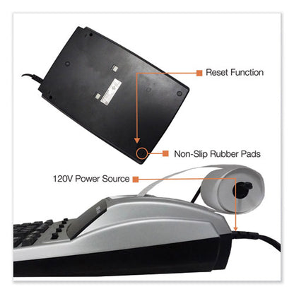 1240-3a Antimicrobial Printing Calculator, Black/red Print, 4.5 Lines/sec