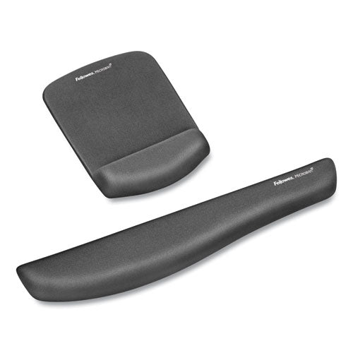 Plushtouch Mouse Pad With Wrist Rest, 7.25 X 9.37, Graphite