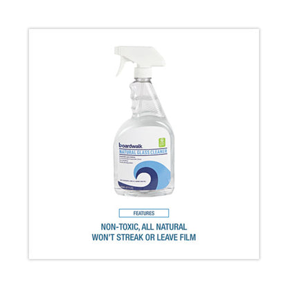 Natural Glass Cleaner, 32 Oz Trigger Spray Bottle, 12/carton