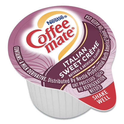 Liquid Coffee Creamer, Italian Sweet Creme, 0.38 Oz Mini Cups, 50/box, 4 Boxes/carton, 200 Total/carton