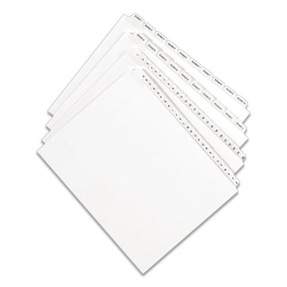 Preprinted Legal Exhibit Side Tab Index Dividers, Allstate Style, 26-tab, Z, 11 X 8.5, White, 25/pack