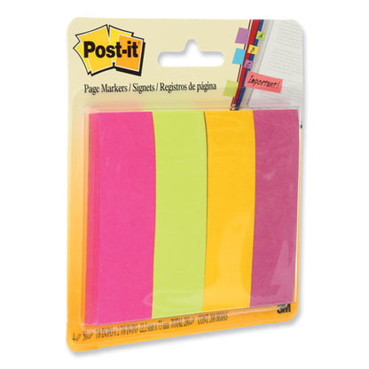 Page Flag Markers, Assorted Brights, 50 Flags/pad, 4 Pads/pack