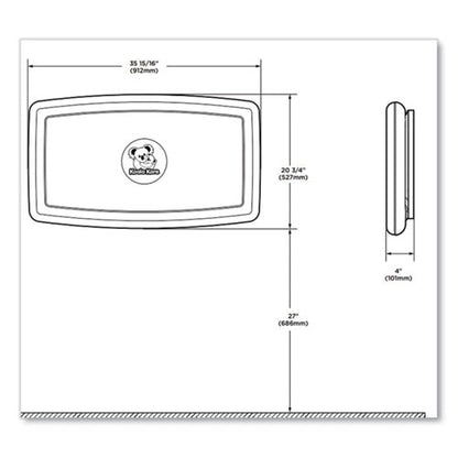 Baby Changing Station, 36.5 X 54.25, Beige