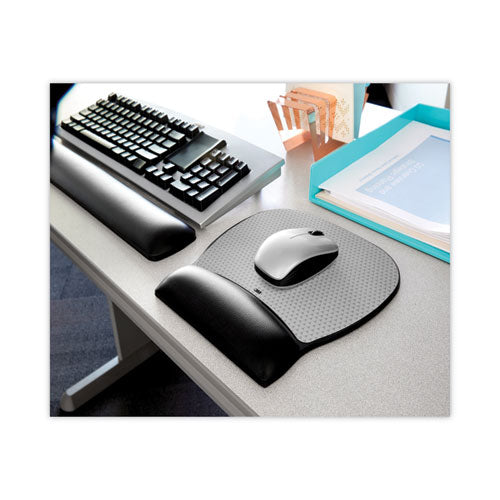 Antimicrobial Gel Large Keyboard Wrist Rest, 19 X 2.75, Black