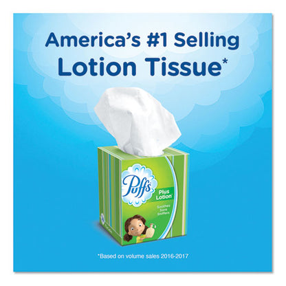 Plus Lotion Facial Tissue, 2-ply, White, 56 Sheets/box, 24 Boxes/carton