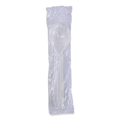 Heavyweight Wrapped Polypropylene Cutlery, Soup Spoon, White, 1,000/carton