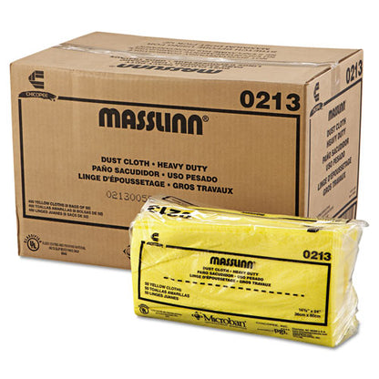 Masslinn Dust Cloths, 1-ply, 16 X 24, Unscented, Yellow, 50/pack, 8 Packs/carton