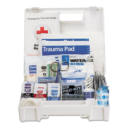 Ansi 2015 Compliant Class A+ Type I And Ii First Aid Kit For 25 People, 141 Pieces, Plastic Case