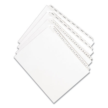 Preprinted Legal Exhibit Side Tab Index Dividers, Allstate Style, 10-tab, 2, 11 X 8.5, White, 25/pack