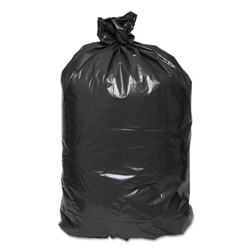 Linear Low-density Can Liners, 33 Gal, 0.63 Mil, 33" X 39", Black, 25 Bags/roll, 10 Rolls/carton