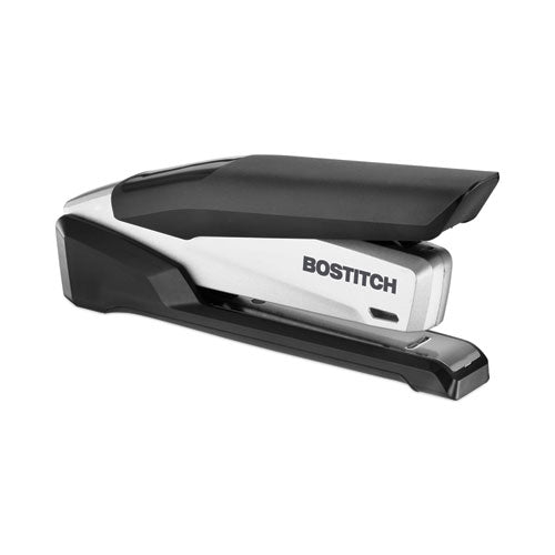 Inpower+28 Executive One-finger 3-in-1 Eco-friendly Desktop Stapler, 28-sheet Capacity, Black/silver