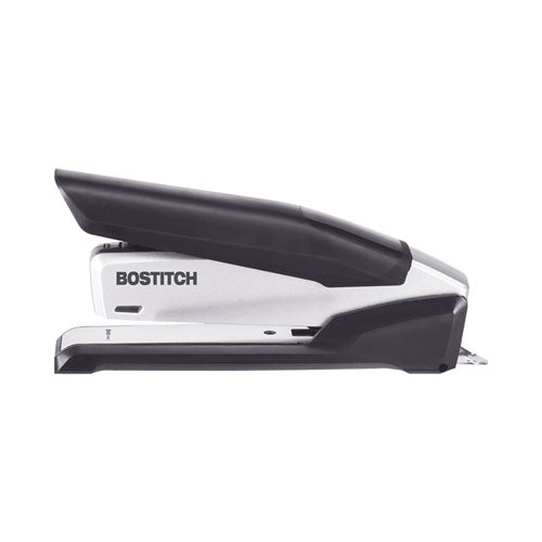 Inpower+28 Executive One-finger 3-in-1 Eco-friendly Desktop Stapler, 28-sheet Capacity, Black/silver