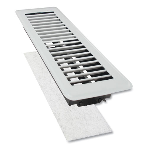 Electrostatic Register Filter, 4 X 12 X 0.1, White, 12/pack