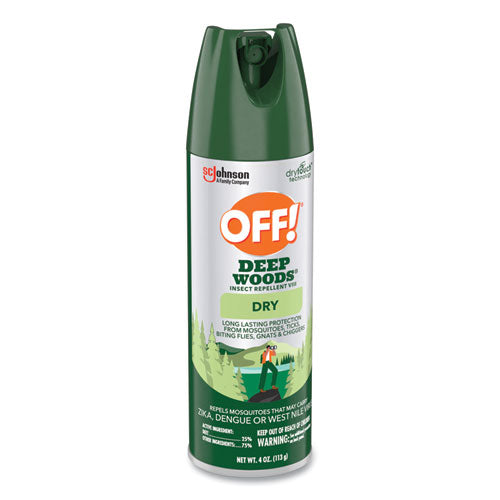 Deep Woods Dry Insect Repellent, 4 Oz Aerosol Spray, Neutral, 12/carton