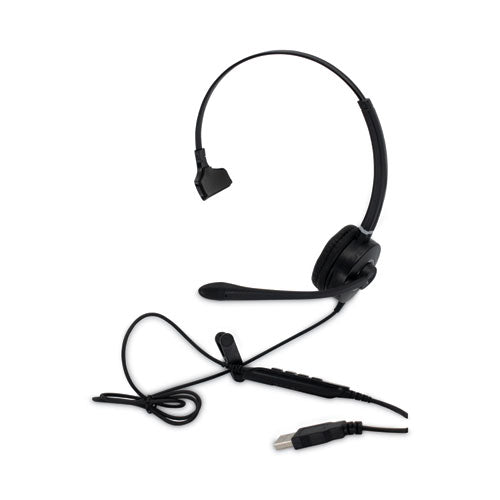 Hs-wd-usb-1 Monaural Over The Head Headset, Black