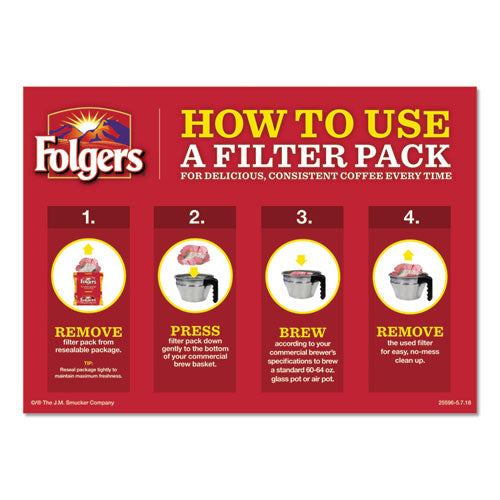 Coffee Filter Packs, Regular, 1.05 Oz Filter Pack, 40/carton