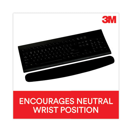 Antimicrobial Foam Keyboard Wrist Rest, 18 X 2.75, Black